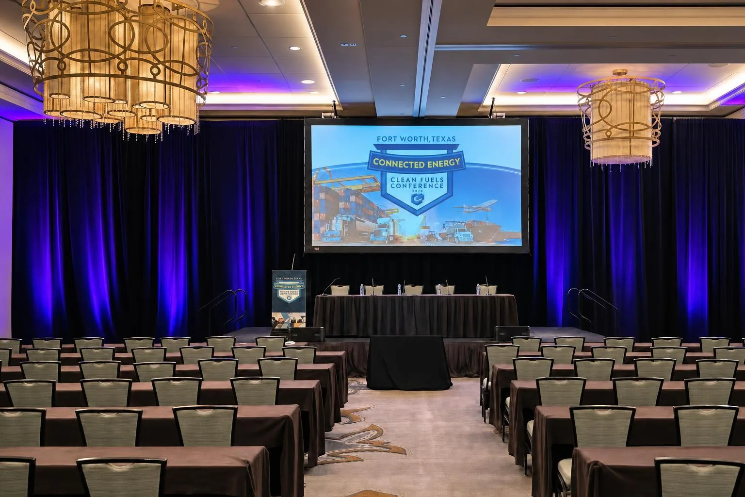 Breakout session room with full AV package and seated attendees